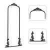 PexFix 29 in. W x 68 in. H Large Wall Mirror Free Standing Metal Mirror Full Mirror Carved Floor Mirror in Black - 4 of 4