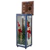 Northlight Red, White and Green "Snow" Christmas Lantern 15" - 3 of 4