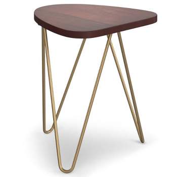 Tillman Metal and Wood Accent Table Dark Brown - WyndenHall