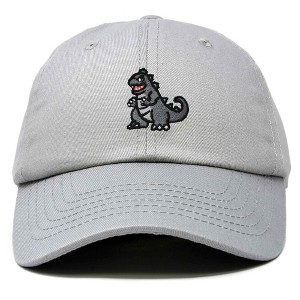 Dalix Giant Lizard Zilla Embroidered Cotton Dad Hat Baseball Cap Adjustable Glow in the Dark Mens - 1 of 4