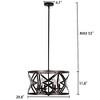 Chloe Lighting Alina Farmhouse 5 Light Oil Rubbed Bronze Finish Ceiling Pendant 21" Wide - 4 of 4