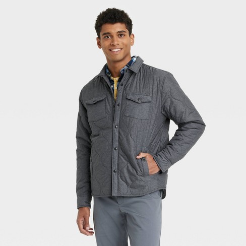Men's Onion Quilted Lightweight Jacket - Goodfellow & Co™ Heathered Gray :  Target