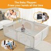 GOTGELIF 79"x63" 4-Panel Baby Playpen Spacious & Secure Foldable Playard - 2 of 4