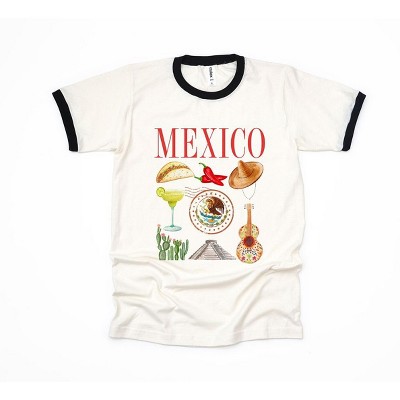 Simply Sage Market Women's Mexico Travel Collage Short Sleeve Ringer ...
