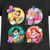 Girls' - Disney - Princess Christmas Grid Fitted Short Sleeve Graphic T-Shirt - 2 of 4