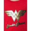 DC Comics Girls' Wonder Woman Gold Foil Logo Shirt and Shorts Pajama Set WW Logo - 4 of 4