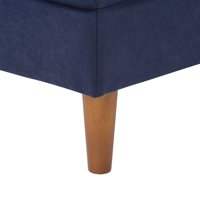 Mulberry Fabric Upholstered Modern Ottoman - CorLiving, 5 of 7