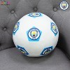 Manchester City FC Official Ball Shaped Football Design Blue Cushion - 3 of 4