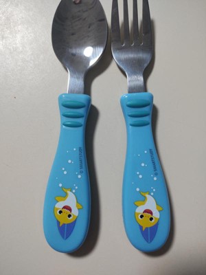 Baby Shark Children's Kids 3pcs Cutlery Set - Knife, Fork and Spoon,  Reusable