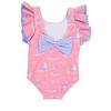 RuffleButts Girls UPF50+ Butterfly One Piece Swimsuit - 2 of 4
