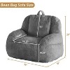 GustoWave Giant Bean Bag Chair, Floor Lazy Sofa with Handle for Living Room - 2 of 4