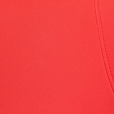 Contemporary Red Vinyl Swivel Barstool with Chrome Base