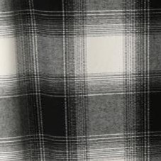 black cream plaid