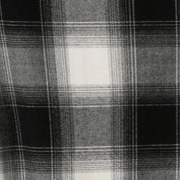 black cream plaid