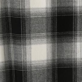 black cream plaid