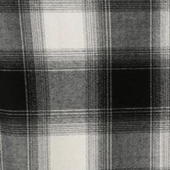 black cream plaid