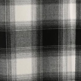 black cream plaid