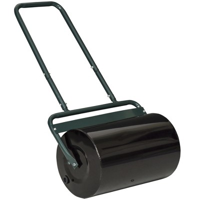 Outsunny 20-Inch Push/Tow Behind Lawn Roller Filled with 10 Gal Water or Sand for Flattening Sod in the Garden