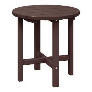 WestinTrends All-Weather Outdoor Patio Round Poly Adirondack Side Table - 1 of 4