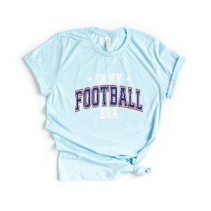 Simply Sage Market Women's  In My Football Era - Blue Short Sleeve Graphic Tee - 1 of 4