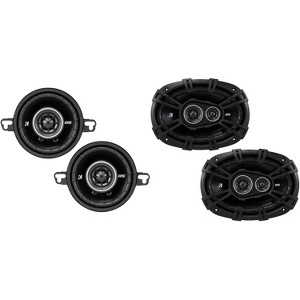 Kicker DSC6930 6x9-Inch (160x230mm) 3-Way Speakers w/ 43DSC3504 3.5" Coaxial Bundle - 1 of 4