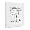 Stupell Industries Will Chew Everything You Love Funny Dog Canvas Wall Art - 3 of 4