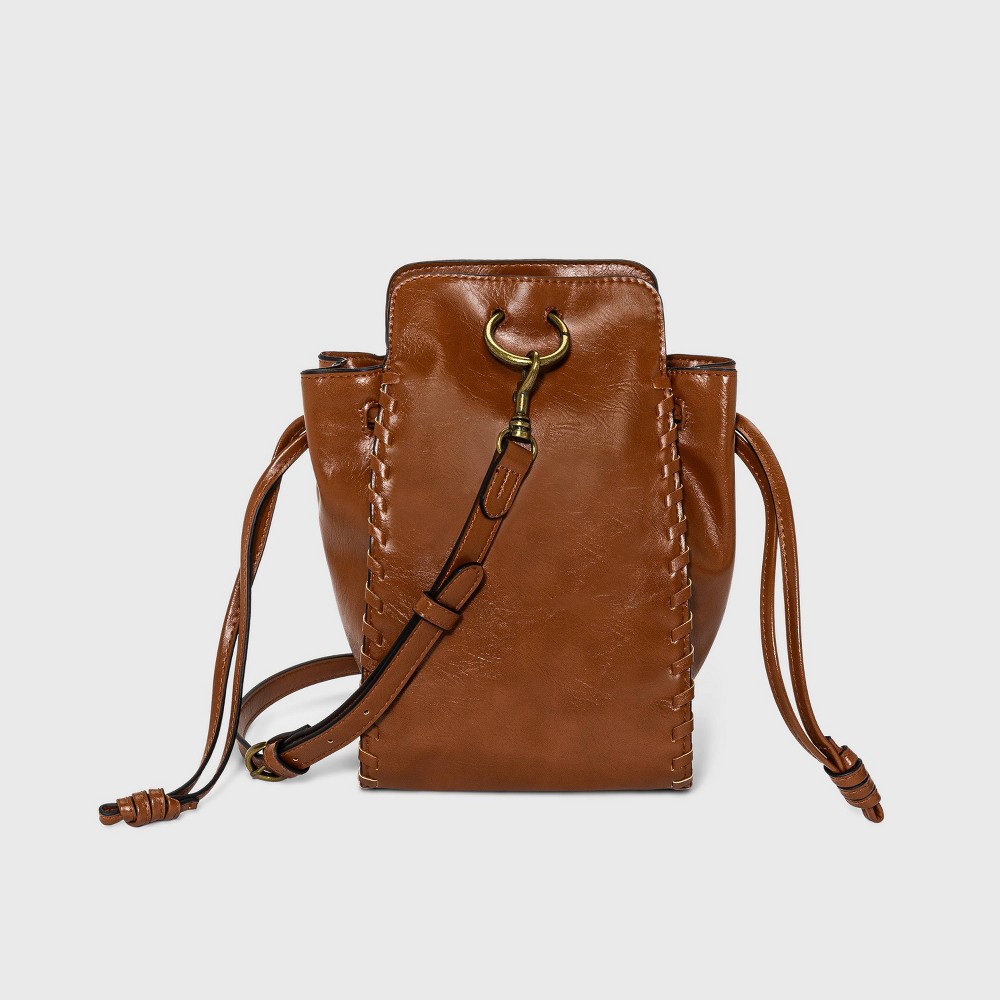 Drawstring Crossbody Bag - Universal Thread Brown