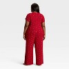 Women's Pointelle Short Sleeve Shirt and Pants Pajama Set - Auden™ - 2 of 3