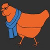 Men's Design By Humans The Hipster Chicken By TabithaDesigns T-Shirt - 2 of 4