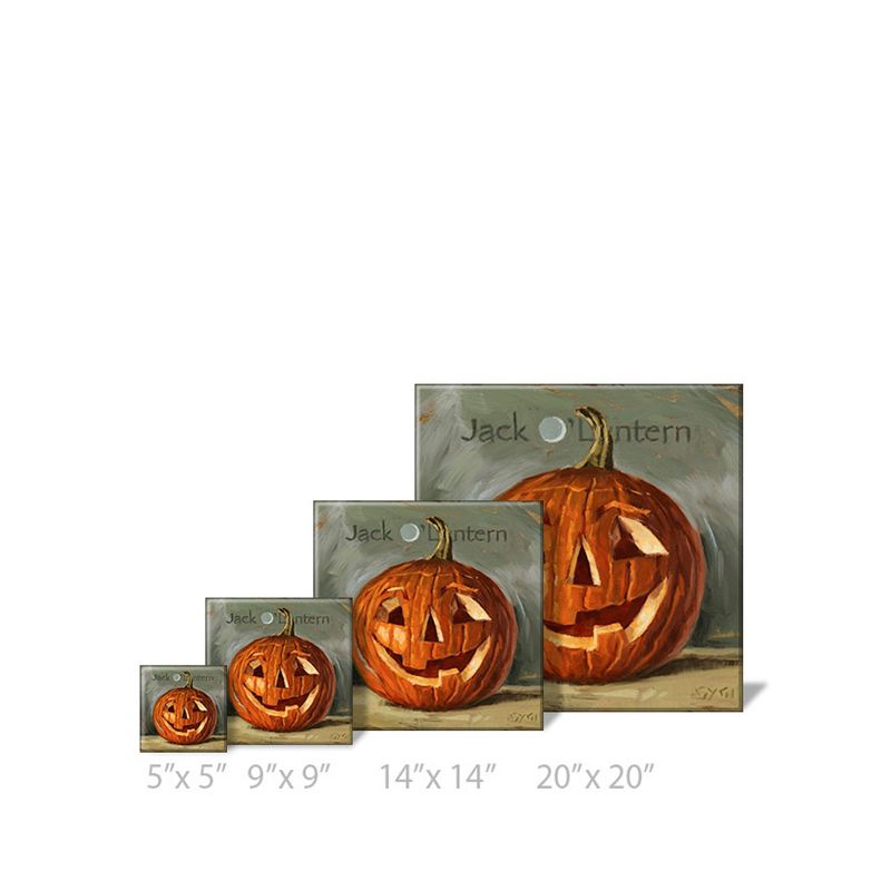 Sullivans Darren Gygi Jack O'Lantern Canvas, Museum Quality Giclee Print, Gallery Wrapped, Handcrafted in USA, 4 of 9