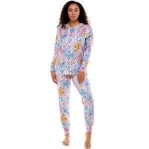 Emerson Road NYC Womens Lush Luxe Drop-Shoulder Hoodie & Jogger Set - 1 of 4