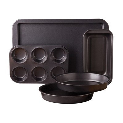 Gibson Love-to-Bake 5 Piece  Xylan Nonstick Carbon Steel Bakeware Set