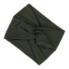 Unique Bargains Women's Widening Knotted Headwrap Pink Green Navy Blue White 4 Pcs - 4 of 4