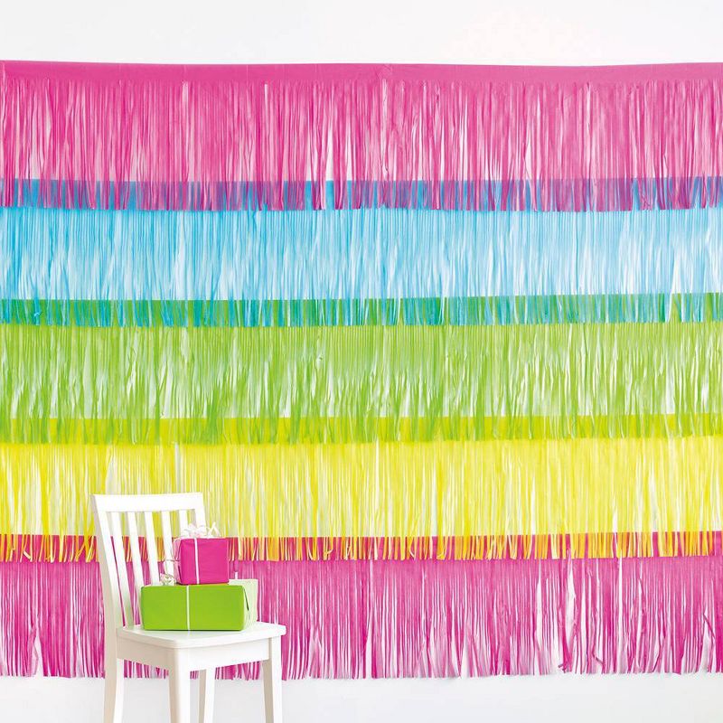 Neon Fringe Wall D&#233;cor Pink, 1 of 4