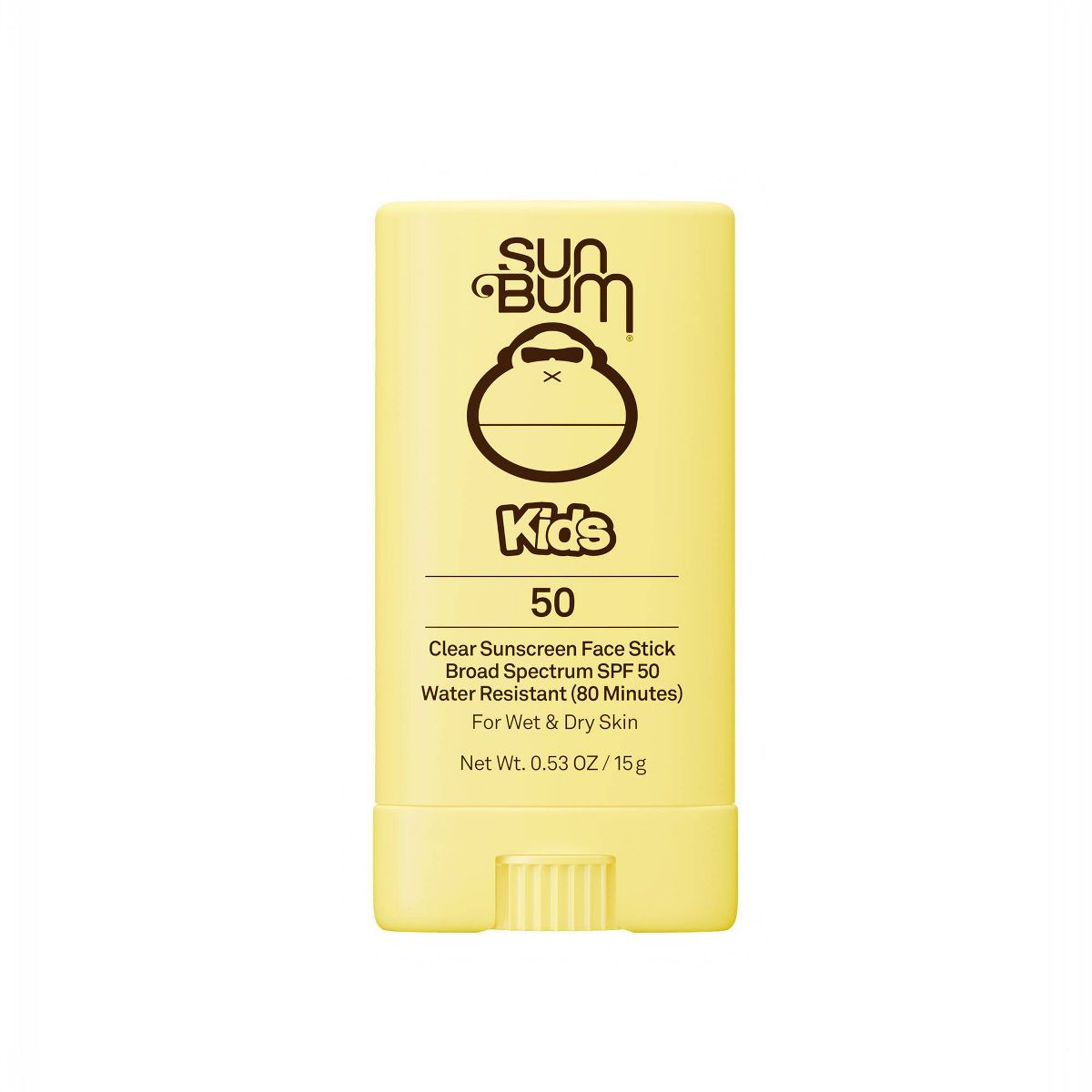Sun Bum Kids' Clear Sunscreen Face Stick - SPF 50 - 0.53oz