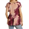 Women's Tie Dye Babydoll Top - umgee - 3 of 4