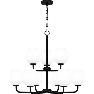 Quoizel Lighting Nielson 9 - Light Chandelier in  Matte Black