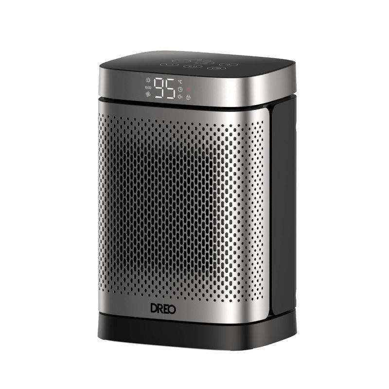 Dreo 1500W Atom Core PTC Heating Oscillating&#160;Tabletop Space Heater with Remote - Silver, 2 of 7