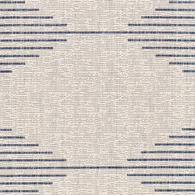 Stephan Blue and Cream Polypropylene Area Rug 2' x 2'11"