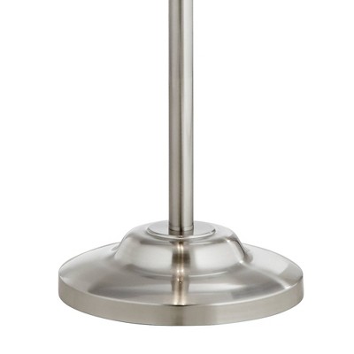 Roxie 65.5" Silver Brushed Nickel Floor Lamp with Linen Shade