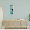 Stupell Industries Pelican Bird Over Blue Planked Pattern Animal Painting, 30" x 13" - 2 of 4