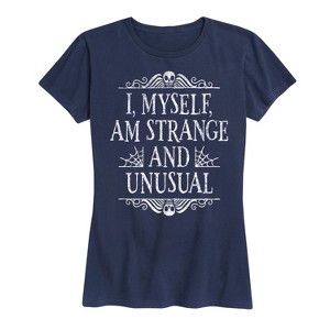 Women's - Instant Message - I Myself am Strange and Unusual Short Sleeve Graphic T-Shirt - 1 of 4