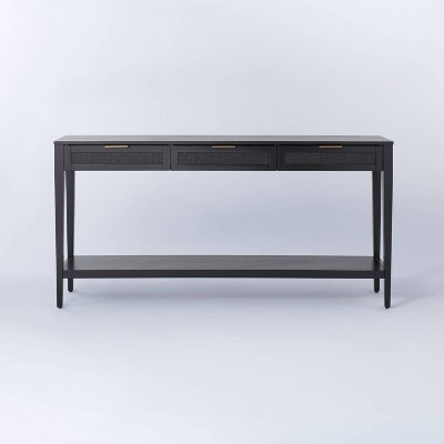 entry console with drawers
