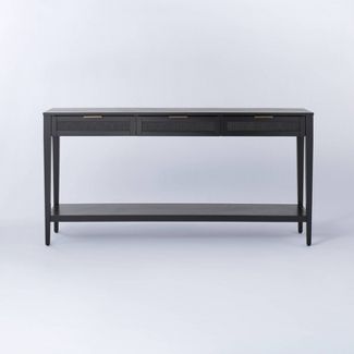 Woven Drawer Console Table Black - Threshold™ designed with Studio McGee