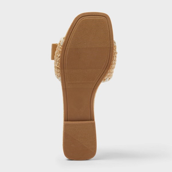 Sandalias Audrey para mujer con plantilla de espuma viscoelástica - A New Day™ natural 4