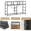 Jojoka 10 Drawer Dresser TV Stand with Non-Woven Organizer, Small TV/Media Stand with Metal Frame - 4 of 4