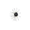 Elegant Lighting Sienna 18 inch crystal rod wall sconce in black - 3 of 4