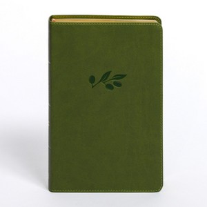 CSB Personal Size Giant Print Bible, Olive Leathertouch - by  Csb Bibles by Holman (Leather Bound) - 1 of 1