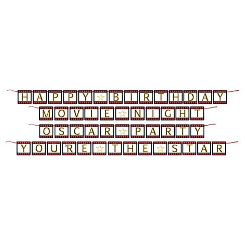 Hollywood Lights Ribbon Banner Target