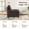 Electric Recliner Chair with Lumbar Pillow, Adjustable Angles, USB Port & Faux Leather Upholstery for Living Room or Office - 3 of 4